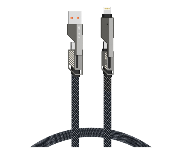 4smarts ComboCord Flat 240W USB/USB-C/Lightning 1.5m + brelok - 1535853 - zdjęcie 2